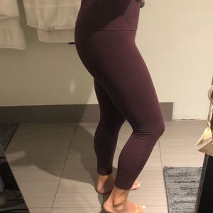 Lululemon cotton maroon pants size 4